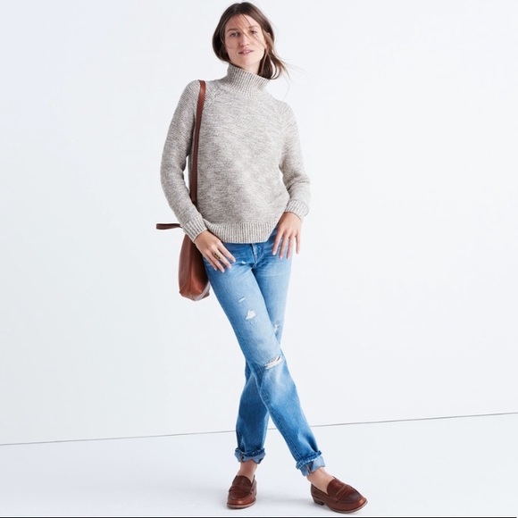 Madewell Raglan turtleneck sweater size Large - Picture 2 of 8